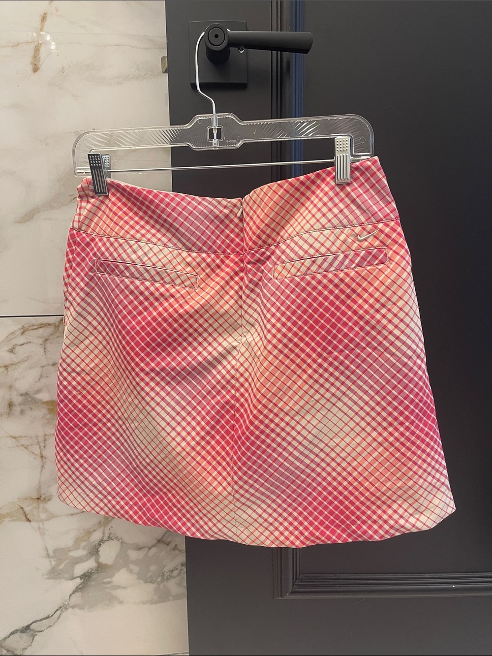 Nike Pink Plaid Circle Skort - Picture 2 of 3